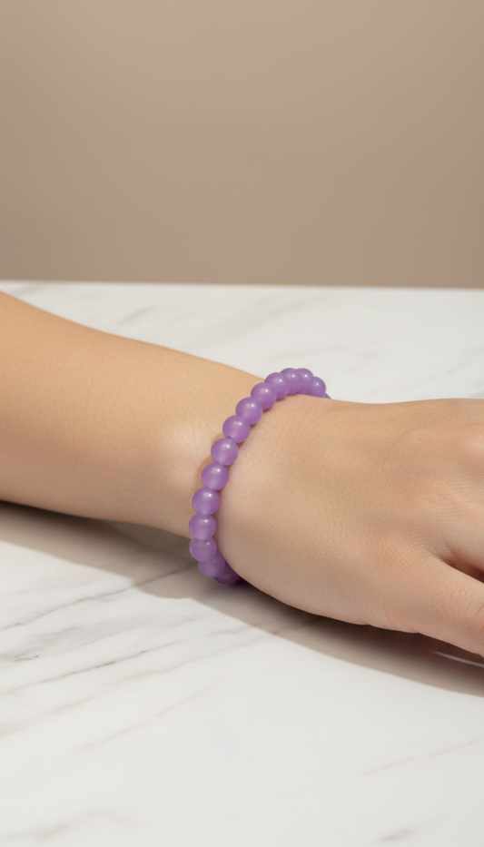 Lavender Pearl Bracelet