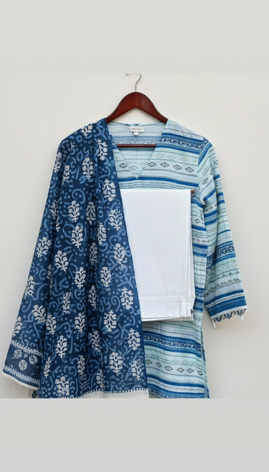 3 Piece Printed Lawn Suit