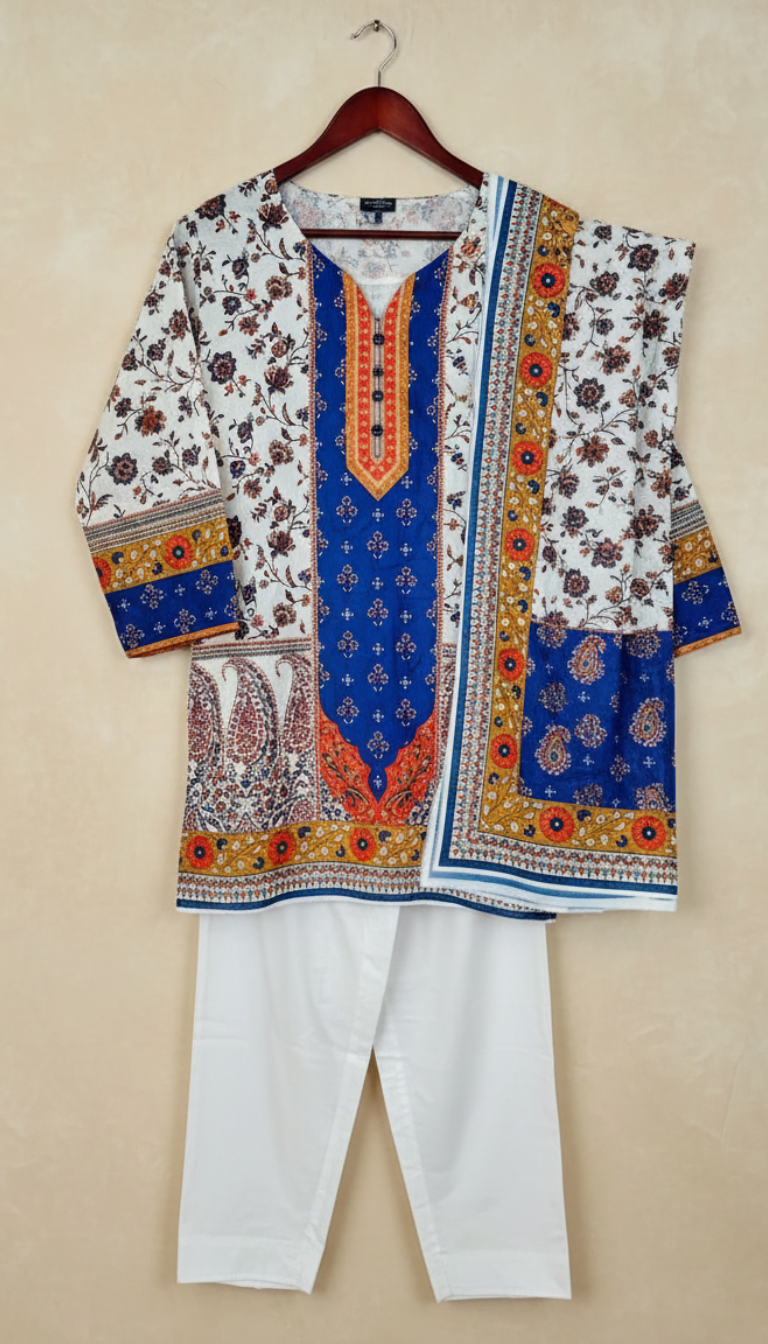 3 Piece Suit Printed Lawn
