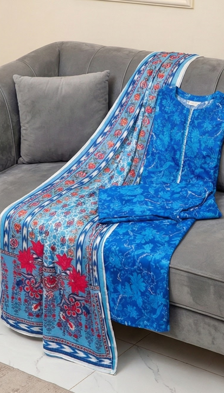 3 Piece Printed Slik