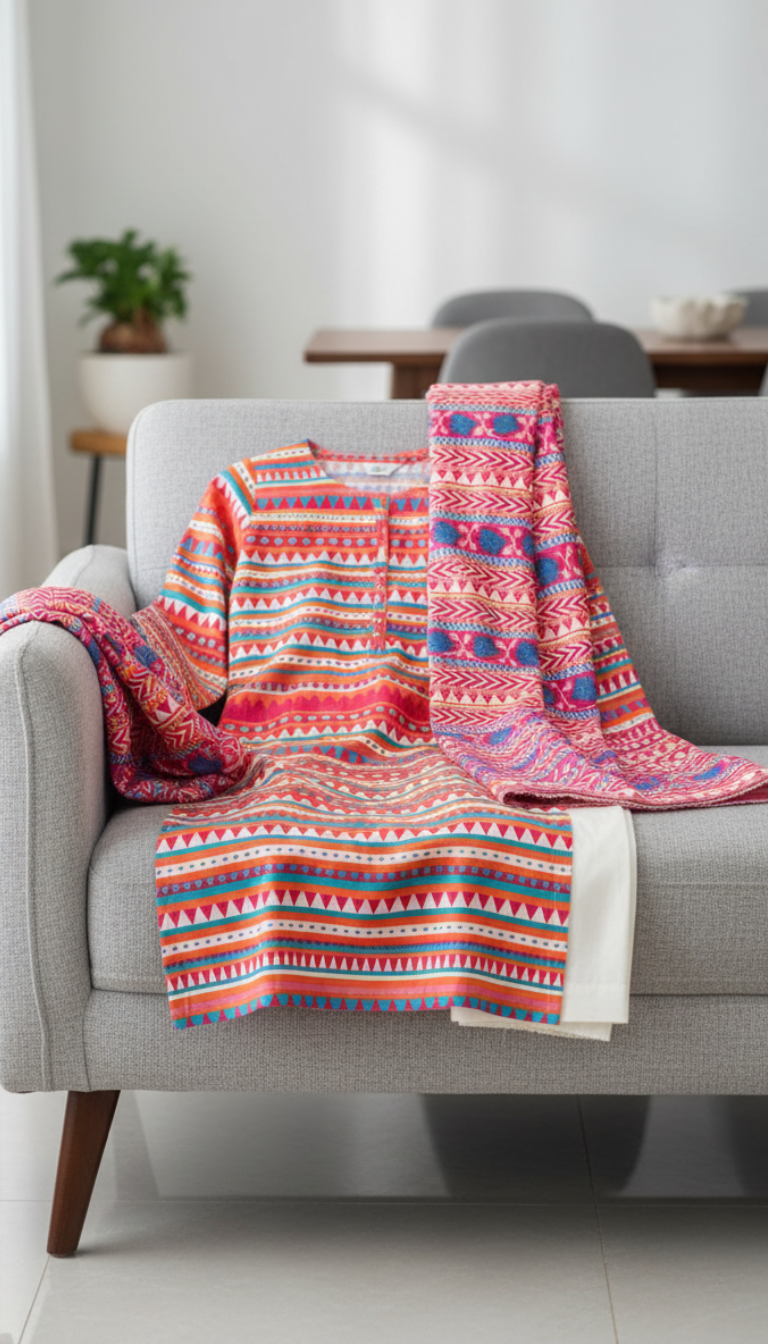 Lawn 3 Piece Printed Suit Shawl