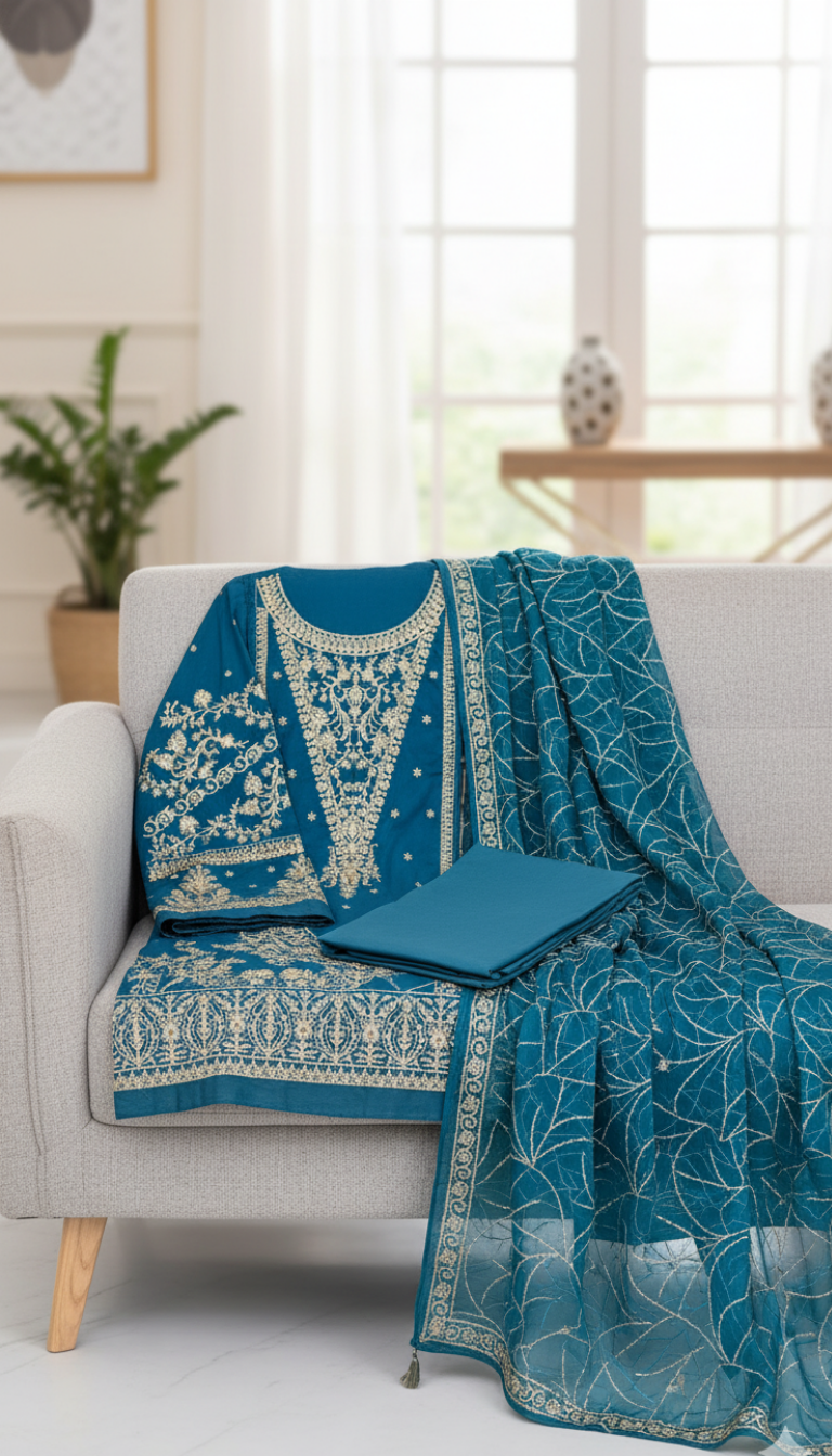 Jambo Silk Unstitched Suit