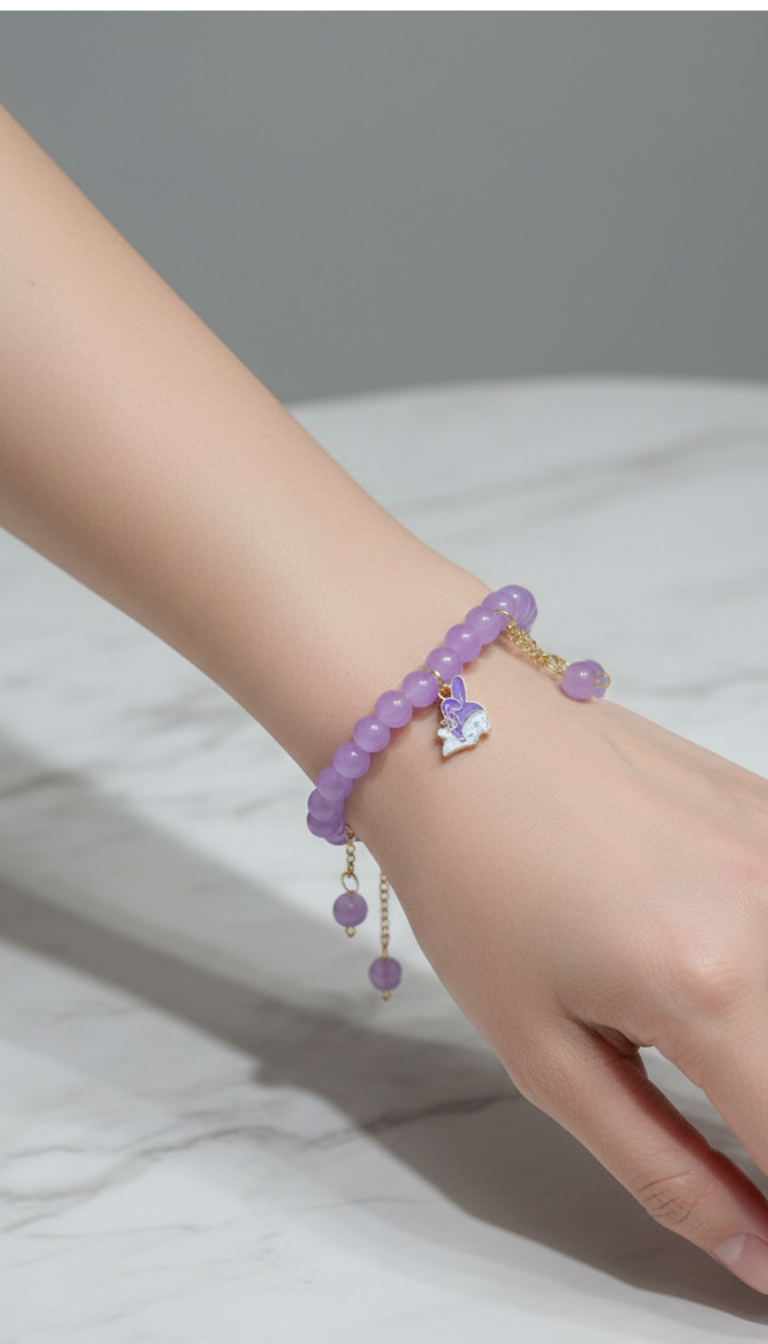 Lilac Pearl Bracelet