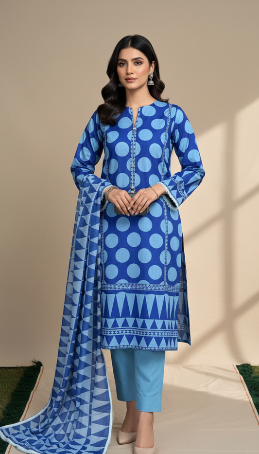 Lawn 3 Piece Printed Suit