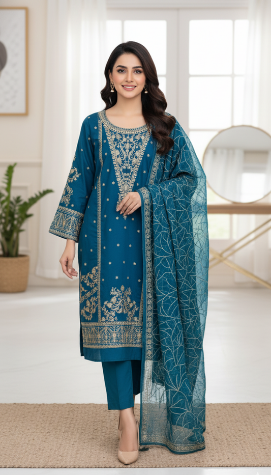Jambo Silk Unstitched Suit