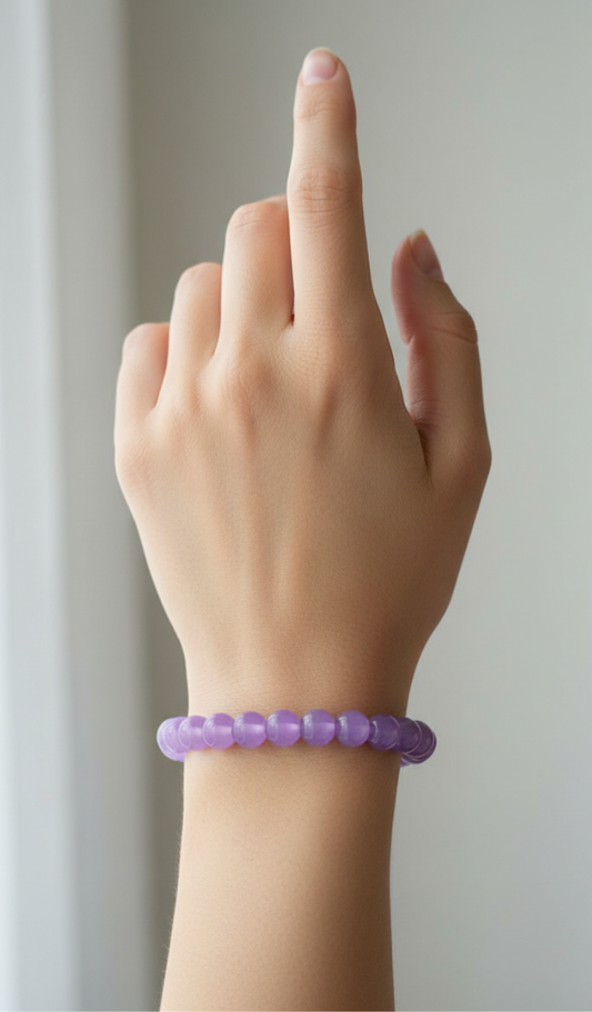 Lavender Pearl Bracelet