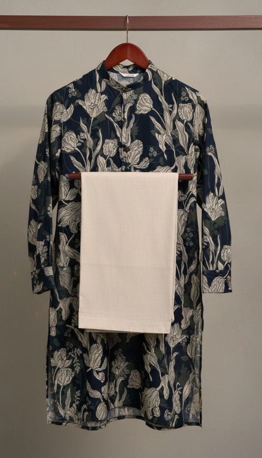 Dyed Printed 2 Piece Lawn