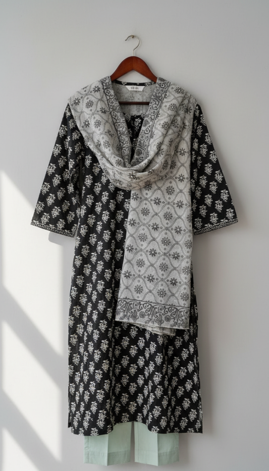 Lawn 3 Piece Printed Suit (Dopatta Chiffon)