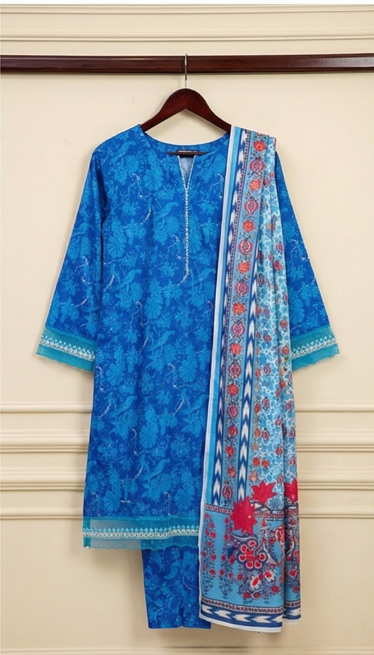 3 Piece Printed Slik