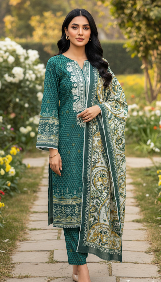 2 Piece Khadar (Digital Embroidy)